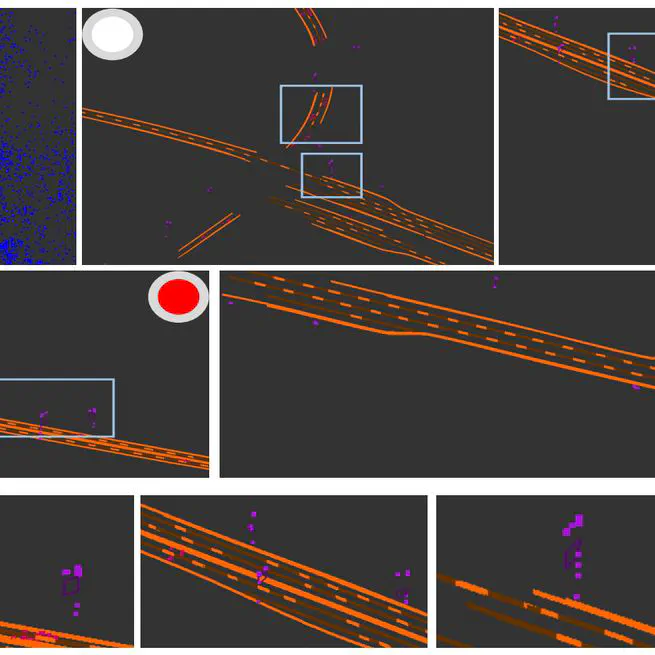 Road Mapping and Localization Using Sparse Semantic Visual Features