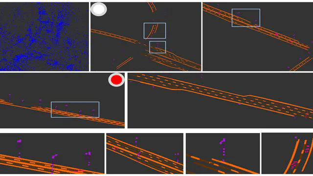 Road Mapping and Localization Using Sparse Semantic Visual Features